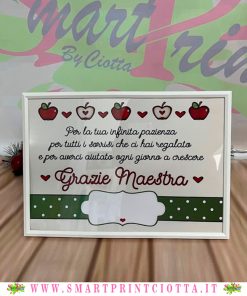 Quadretto Regalo Maestre