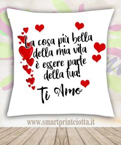 Cuscino Personalizzato con Frase Amore
